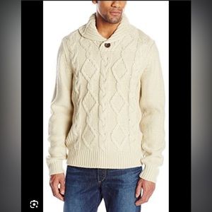 Weatherproof Vintage Men’s Shawl Collar Sweater LG